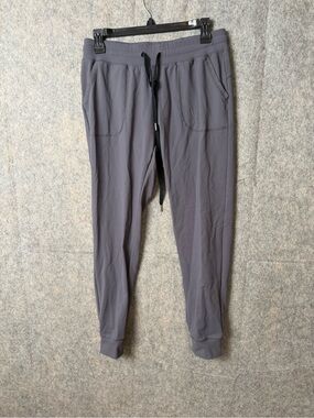 Zyia Active Womans Small Gray Jogger Pants soft Drawstring Waist